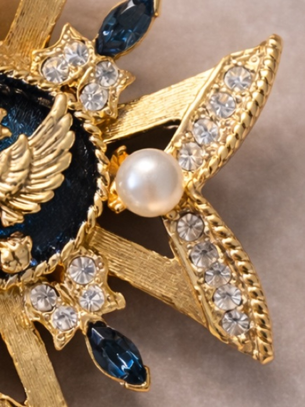 Rare Vintage Russian Nicholas & Alexandra Volunteer Maltese Cross Brooch Pendant - Picture 5 of 6